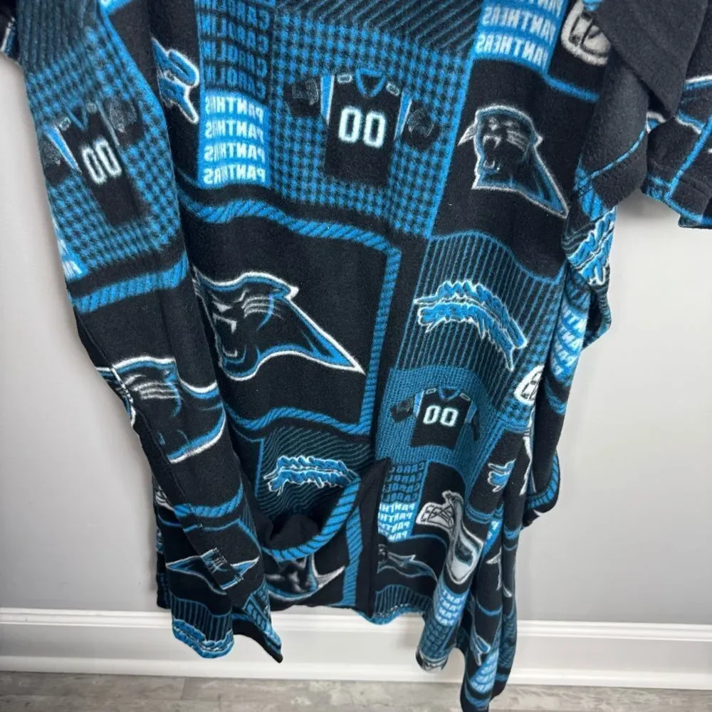 NFL | CAROLINA PANTHERS Blue Black Graphic Snuggie One Size Fits All